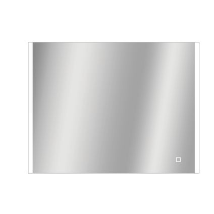Miroir Grant carré avec éclairage LED capteur tactile et miroir chauffant 60x80cm