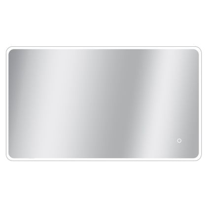 Miroir Renzo rectangle avec éclairage LED capteur tactile et miroir chauffant 70x120cm