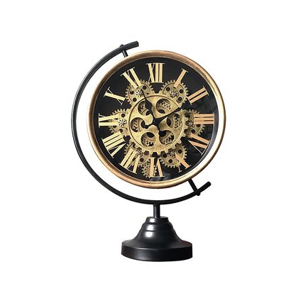 Horloge mécanique sur pied 101 Woonideëen 28 x 13 x 39 cm noir