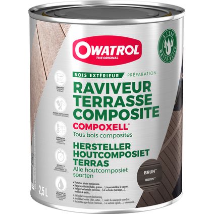 Owatrol vernieuwer voor houtcomposiet Compoxell bruin 2,5L