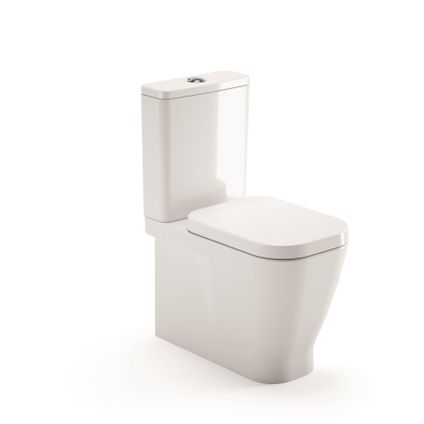 Aquavive duoblok toilet Look | Soft-close toiletzitting | Universee afvoer| Randloos toiletzitting wit