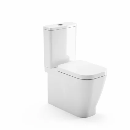 Aquavive duoblok toilet Look | Soft-close toiletzitting | Universee afvoer| Randloos toiletzitting wit 2