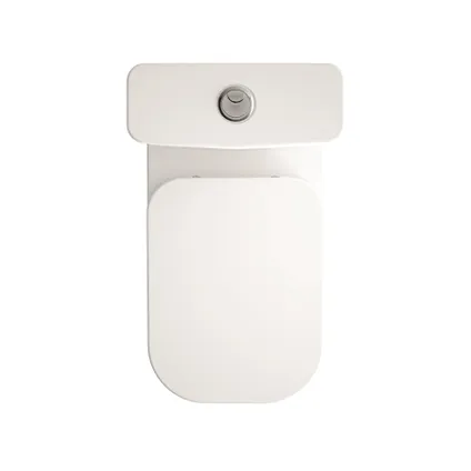 Aquavive duoblok toilet Look | Soft-close toiletzitting | Universee afvoer| Randloos toiletzitting wit 3