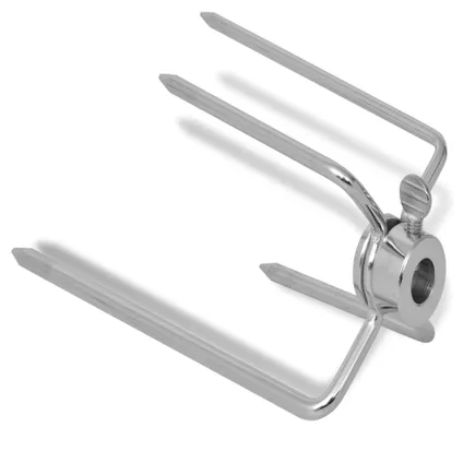 VidaXL draaispit vorken staal - 2 stuks 4