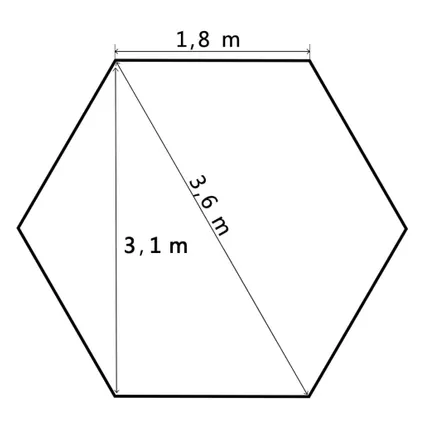 VidaXL partytent pop-up zeshoekig inklapbaar 3,6x3,1 m grijs 8