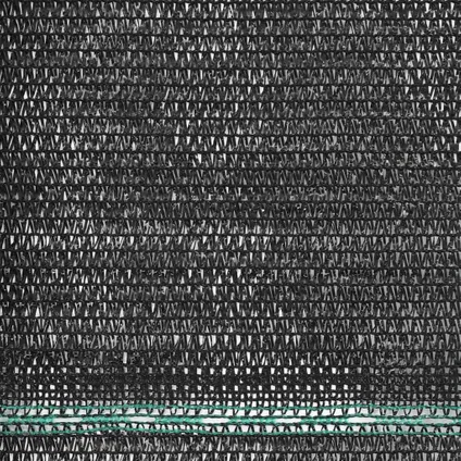 VidaXL tennisscherm 1,2x25m HDPE zwart 3
