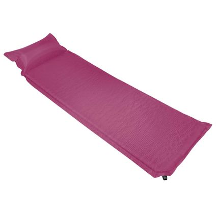 VidaXL luchtbed met kussen opblaasbaar 66x200cm roze