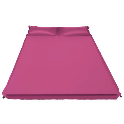 VidaXL luchtbed met kussen opblaasbaar 130x190cm roze 2