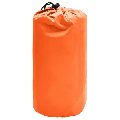VidaXL luchtbed met kussen opblaasbaar 58x190cm oranje 5