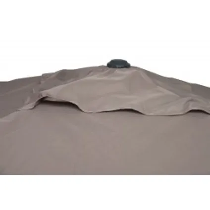 Parasol droit coupe-vent Easywind Belveo Harmattan polyester taupe 3x3m 8