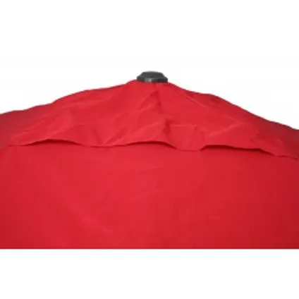 Parasol droit coupe-vent Easywind Belveo Harmattan polyester rouge 3x3m 6