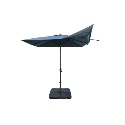 Parasol droit coupe-vent Easywind Belveo crylique bleu 3x3m 4