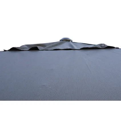 Parasol droit coupe-vent Easywind Belveo crylique gris 3x3m 7