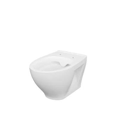 Cersanit hangtoilet Moduo wit | Soft-close & Quick release toiletzitting | Randloos toiletpot 2