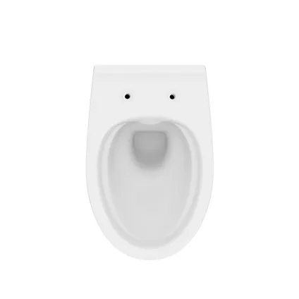 Cersanit hangtoilet Moduo wit | Soft-close & Quick release toiletzitting | Randloos toiletpot 3
