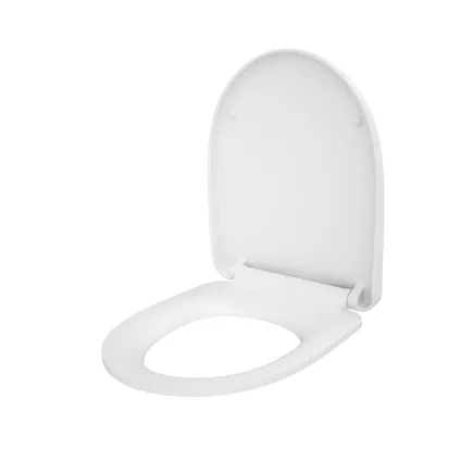 Cersanit hangtoilet Moduo wit | Soft-close & Quick release toiletzitting | Randloos toiletpot 4