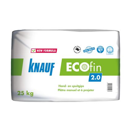 Enduit manuel à projeter Knauf Ecofin 25kg