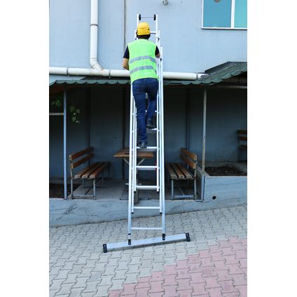 Smart Level Ladder professionele schuifladder 3x8-treeds