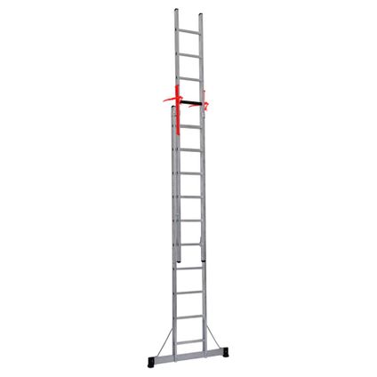 Smart Level Ladder professionele schuifladder 2-delig 2x12-treeds