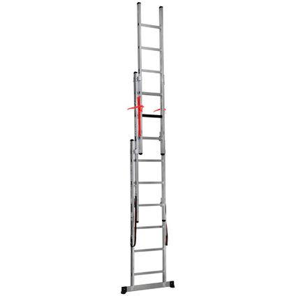 Smart Level Ladder professionele reformladder 3-delig 3x8-treeds