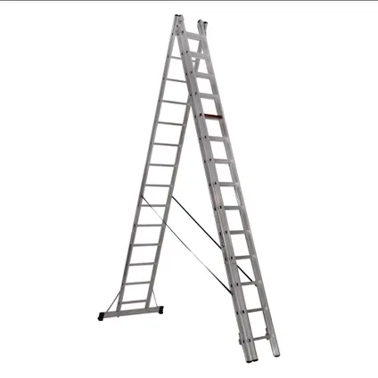 Smart Level Ladder professionele reformladder 3-delig 3x8-treeds
 4