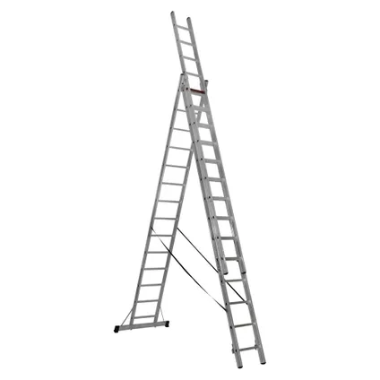 Smart Level Ladder professionele reformladder 3-delig 3x10-treeds
 3