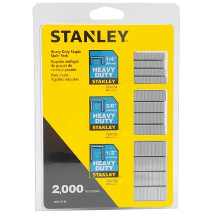 Multipack d'agrafes type G Stanley 8mm- 2000 pièces 2