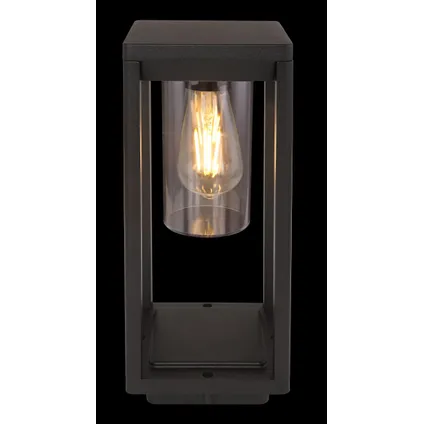 Globo Buitenlamp Candela aluminium spuitgietwerk zwart 1x E27 LED 6