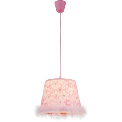 Globo Hanglamp Tarso plastic roze 1x E27