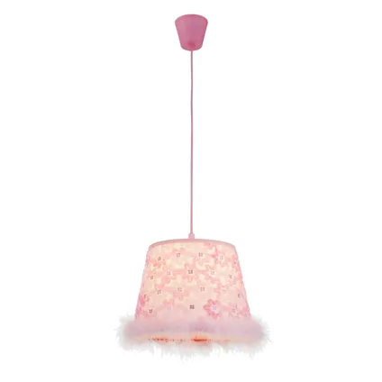 Globo Hanglamp Tarso plastic roze 1x E27 5