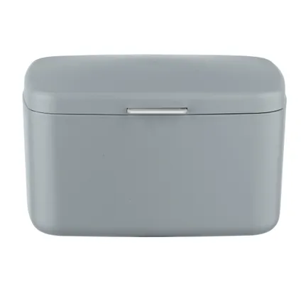 Boîte de rangement Wenko Barcelona pour salle de bain avec couvercle gris plastique incassable 2