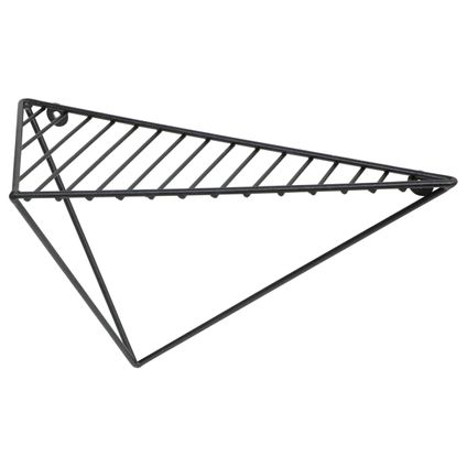 Duraline wandplank driehoek matzwarte lijnen 26x15x12,5cm