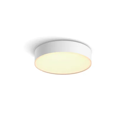 Philips Hue plafondlamp Enrave wit ⌀26cm 9,6W met Hue Dimmer switch 4