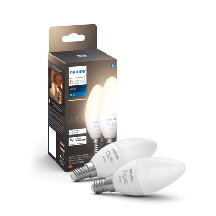 Ampoule LED intelligente Philips Hue blanc chaud E14 5,7W