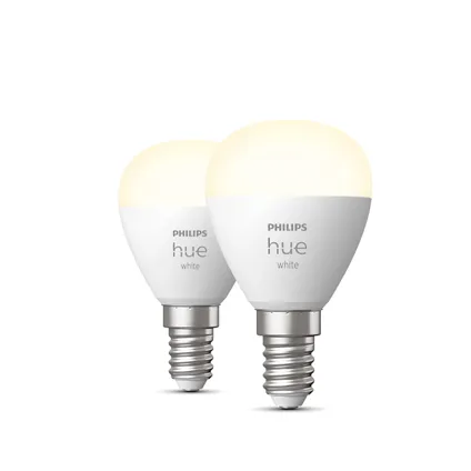 Ampoule LED sphérique Philips blanc chaud E14 5,7W 2 pièces 5