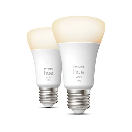 Philips Hue ledlamp warm wit E27 9,5W 2 stuks 4