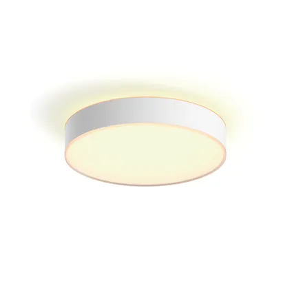 Philips Hue plafondlamp Enrave wit ⌀38cm 19,2W met Hue Dimmer switch 2