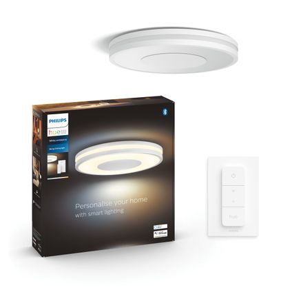 Plafonnier Philips Hue Being blanc 22,5W avec variateur Hue dimmer switch
