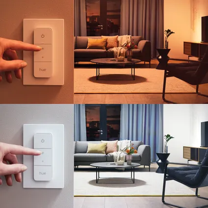 Plafonnier Philips Hue Being blanc 22,5W avec variateur Hue dimmer switch 9
