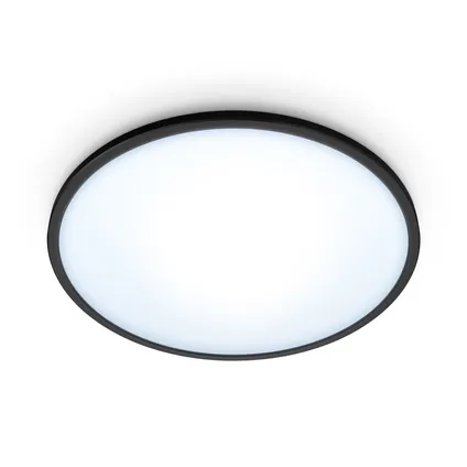 WiZ plafondlamp SuperSlim zwart ⌀24,2cm 14W