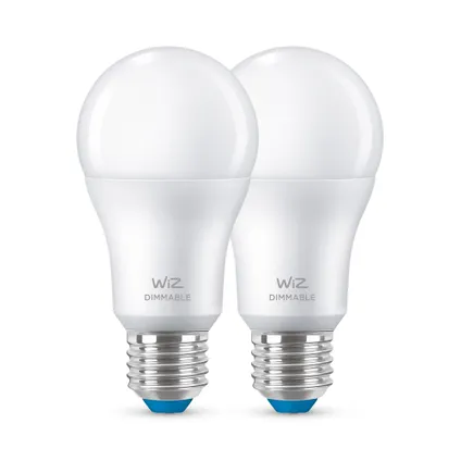 Lampe à led intelligente WiZ A60 blanc chaud E27 8W 2 pcs 3