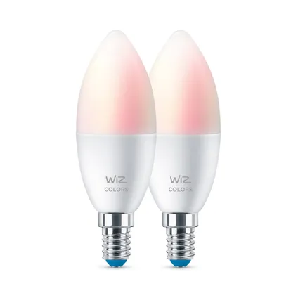 Lampe à led intelligente WiZ bougie C37 E14 4,9W 2 pcs 9