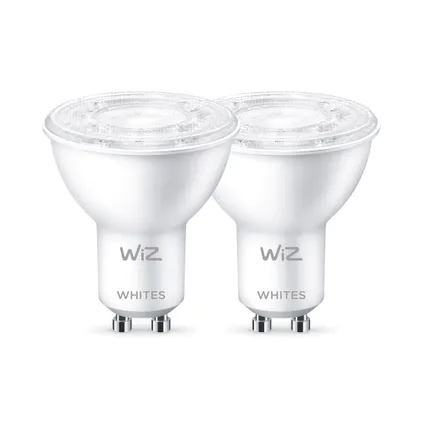 Spot LED intelligente WiZ blanc chaud GU10 50W 2 pièces 4
