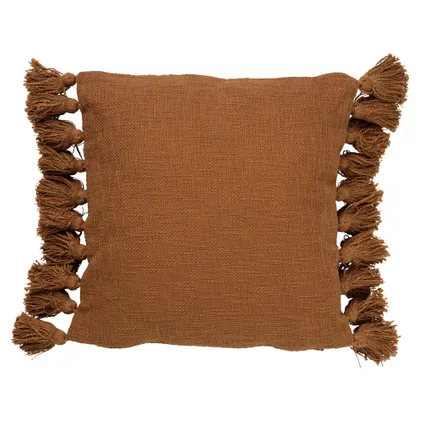 Coussin Floches tabac 45x45cm 2