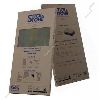 StoneLeaf wandpaneel Stick&Stone Montréal 30x60cm 4