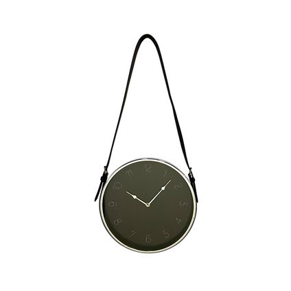 101 Woonideëen wandklok horloge ø30cm zwart-zilver metaal/glas