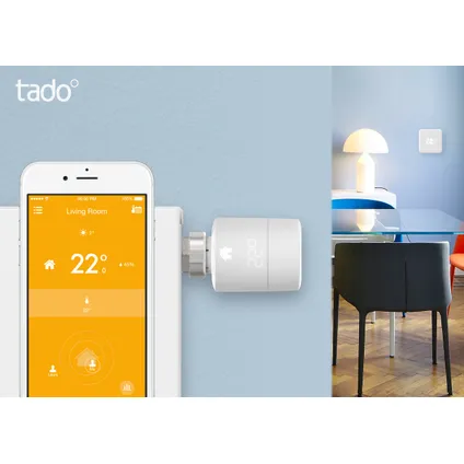 Thermostat intelligent de radiateur Tado Add On blanc 4