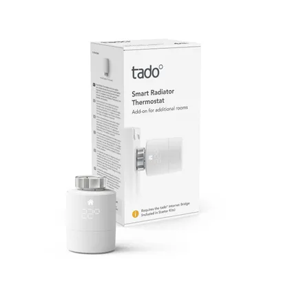 Thermostat intelligent de radiateur Tado Add On blanc 5