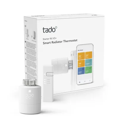 Thermostat intelligent de radiateur Tado V3 blanc 2