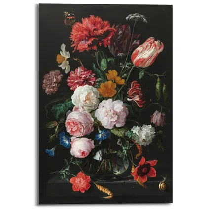 Schilderij Deco Panel Stilleven met bloemen 60x90cm